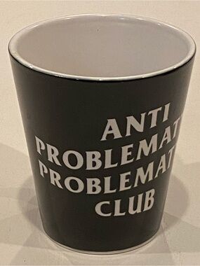 Black 'Problem Club' Ceramic Mug